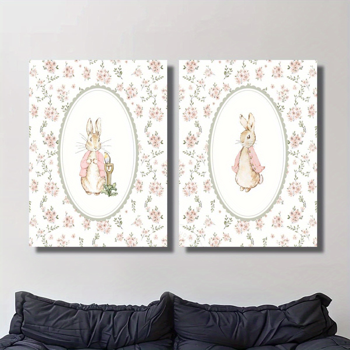 2 stuks retro paashaas canvas  - Baby Nursery Decor Girl recensie en prijs