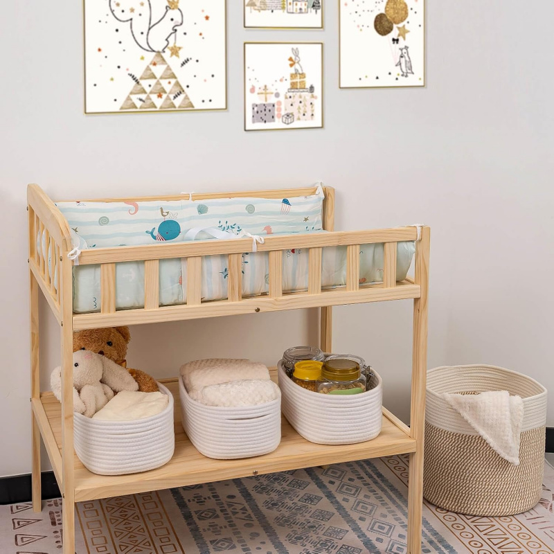 Kleine geweven opbergmanden –  - Baby Nursery Closet Organization recensie en prijs