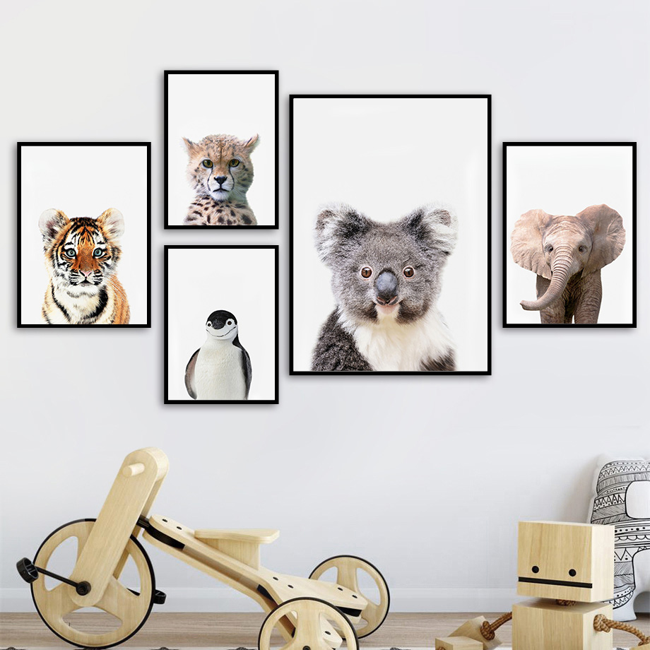 1 stuk frameloos canvas schild - Baby Zoo Nursery recensie en prijs