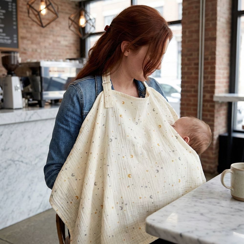 Katoenen borstvoedingsdeken Ve - Nursing Cover Breastfeeding recensie en prijs