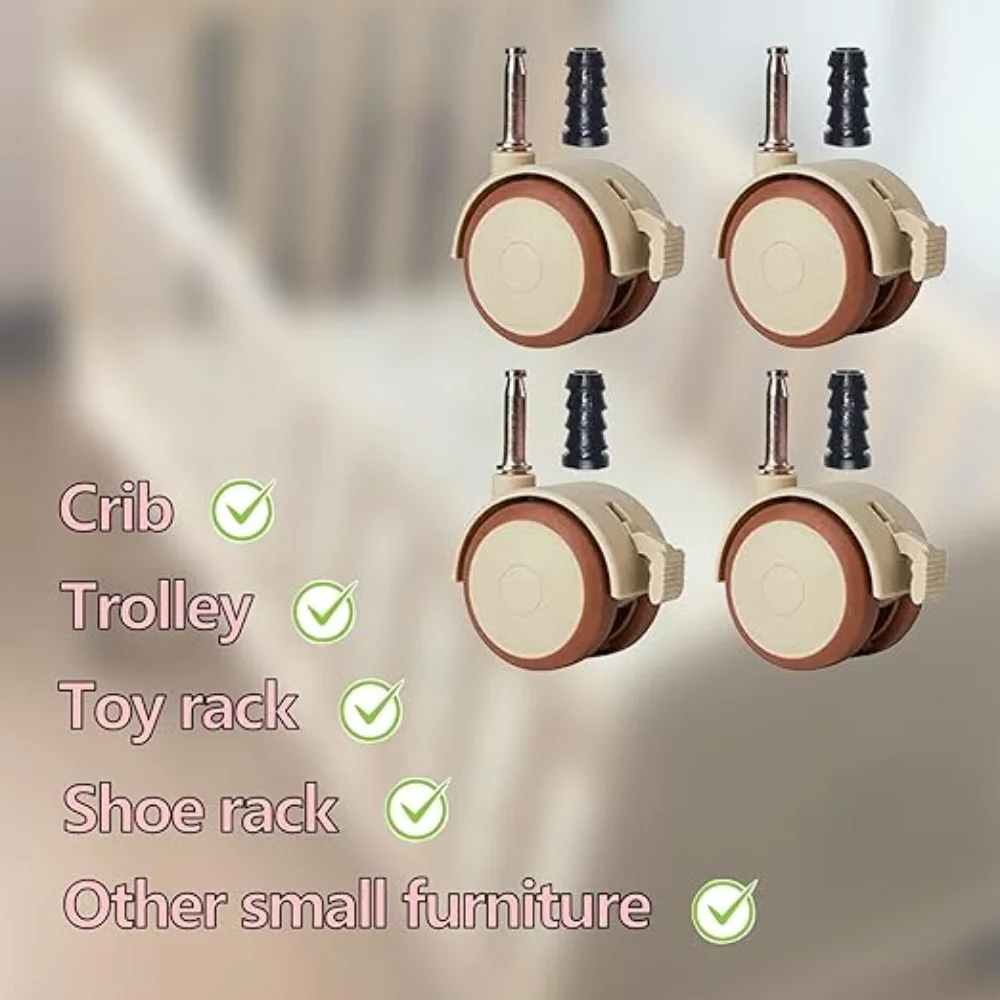1/4 Stuks Nylon Zwenkwielen Me - Baby Nursery Trolley recensie en prijs